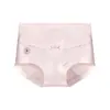 Ropa interior para mujer de cintura media-alta para aplanar el abdomen y levantar los glúteos, Nuevo modelo 2026, Antibacteriana 7A, Sin costuras, Talla grande, Calzones de algodón puro