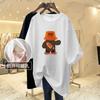 Ropa de lactancia de verano, ropa exterior, camiseta de mamá sexy con abertura lateral, ropa de lactancia de moda, ropa de lactancia, camiseta de talla grande para mujer