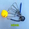 Hebilla de acero inoxidable para peces vivos Luya, cerradura para peces, pequeño pato amarillo, cerradura para peces, hebilla para peces, alambre para control de peces, cerradura para peces vivos, venta al por mayor