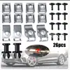 26 piezas es adecuado para kit de tornillos metálicos con clip de fijación inferior para cubierta de motor de chasis Audi A4 B8 A5 Q5