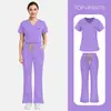 Exportación Transfronteriza a Europa y Estados Unidos de Uniformes para Salones de Belleza, Clínicas Dentales, Ropa de Trabajo para Cuidado Bucal, Batas Quirúrgicas, Conjuntos de Manga Corta