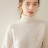 Suéter de Cachemira para Mujer BaiCaiRong Otoño/Invierno 2026 con Cuello Alto, Diseño Versátil, Tejido de Lana