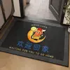 Felpudo de Bienvenida para el Hogar, Felpudo para Puerta de Entrada, Felpudo de Entrada con Tema de Estrellas, Felpudo Negro Resistente a la Suciedad, Alfombra de Lino Sintético, Felpudo Antideslizante