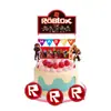 Decoración para Fiesta de Cumpleaños en el Mundo Virtual Transfronterizo Roblox Suministros Manteles Banderines para Pastel Decoración de Inserto