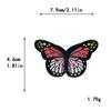 Bordado por Computadora Mariposa Colorida Transfronterizo Más Vendido Parches Mixtos de Mariposas para Chaquetas Abrigadoras Parches de Bordado Hechos a Mano para DIY