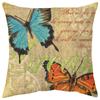 Nueva funda de almohada con estampado digital de mariposas retro de Amazon, funda de almohada para sofá de oficina en casa, tapete de cintura