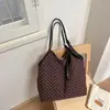 2026 Nueva Moda Estilo Coreano Personalidad Casual Rayas Bolso Cruzado de un Hombro Gran Capacidad Simple Artístico Estilo Bosque Bolso de Mano Tendencia