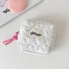 Bolsa de Almacenamiento Acolchada con Forma de Corazón Estilo Coreano Ins, Bolsa Portátil para Menstruación para Estudiantes, Bolsa Linda Pequeña para Artículos Pequeños y Maquillaje, Bolsa para Auriculares
