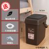 Cubo de té con tapa de bomba de plástico, cubo para desechos de té, juego de té de Kung Fu, accesorios, bandeja para té, ceremonia del té, mesa de té, cubo para basura de té