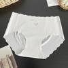Ropa Interior Femenina Sin Costuras de Tacto Fresco Nuevo Verano Malla Fina Transpirable Pantalones Cortos de Malla Leche Seda Bragas Triángulo Algodón Puro Entrepierna