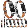 Pulseira de Couro com Laço Único Estampada para Fitbit Inspire/Inspire HR/ACE2
