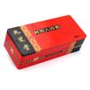 Caja de hojalata rectangular de gelatina de piel de burro negra, pegamento de asta, comida saludable, lata de hierro, caja de embalaje para pastel de gelatina de piel de burro, caja de hierro