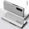 Para Samsung Z Fold5/W24 Funda de Espejo para Teléfono W23 Soporte Estéreo Flip Find N3 Carcasa Protectora