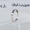 Anillo de Pareja Retro Seis Caracteres Palabras Verdaderas Diseño Simple de Nicho Anillo para Hombres y Mujeres Estilo Étnico Anillo de Apertura del Sutra del Corazón Cobre