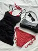Traje de Baño Sexy con Abertura para Mujer, Conjunto de Tres Piezas con Tirantes, Espalda Descubierta, Bikini de Atar para Vacaciones en la Costa y Baño en Aguas Termales