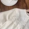 Camisa de encaje de estilo coreano para niña, camisa de algodón, camisa de muñeca para niña, nueva y a la moda