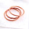 Pulsera de plástico pintado de 3 capas, silicona, tubo hueco, lámina de oro imitación, pulsera de gelatina, pulsera de cuerda retorcida, salida de fábrica