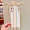 Acessório de cabeça Hanfu infantil menina princesa Super fada estilo antigo grampo de cabelo com borla balançante estilo chinês menina pequena grampo de cabelo de traje antigo