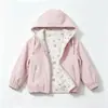 Roupa Exterior para Meninas Outono 2026 Novo Estilo Crianças Maiores Meninas Primavera Outono Casual Coreano Blusa Moletom com Capuz Cardigan