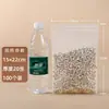 Bolsa Ziplock Transparente al Por Mayor para Alimentos Grande y Pequeña Empaque para Productos Secos Bolsa Autosellable Grado Alimenticio Almacenamiento Bolsa Sellada