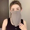 Mascarilla de Hielo de Seda con Protección Solar para Mujer, Protección UV Facial Completa de Verano, Máscara de Protección para Cuello para Golf al Aire Libre, Ciclismo, Velo Protector Solar