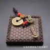 Llavero Colgante Ruyi de Latón Flor Fugui Ruyi Adornos Pequeños de Escritorio Coche Pequeño Colgante Pequeños Regalos
