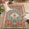Alfombra Persa Retro Venta al por Mayor Transfronteriza Sala de Estar Mesa de Centro Dormitorio Alfombra Completa Antideslizante Resistente a las Manchas Fácil Cuidado Manta para Sofá