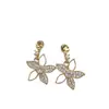 Joias Artesanais DIY Brincos de Pérola, Suportes de Brinco Vazios, Acessórios, Atacado Transfronteiriço, Flor Exquisita Microincrustada com Zircônia