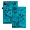 Adequado para iPad Pro 13 polegadas 2024 capa de couro plana Air 11 fosco borboleta gato porta-cartão shell