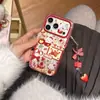 Funda para Teléfono Miffy Conejo Fresa Pastel Linda Dibujos Animados Manzana 17Promax Adecuada para 16Pro Doble Capa 15Pro17