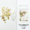 Decoraciones Mini Clavos Remache para Uñas, Versátiles Formas 3D Ovaladas, Triangulares y Romboidales, Populares Accesorios Metálicos de Aleación para Uñas DIY