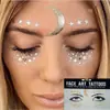 Pegatinas de Diamantes, Pegatinas Decorativas para Cara, Maquillaje de Escenario para Niña con Diamantes, Pegatinas de Cristal, Pegatinas de Maquillaje, Pegatinas para Cejas, Pegatinas de Tatuajes Transfronterizas
