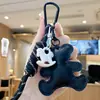 Llavero de oso de cuero transfronterizo colgante para mochila de estudiante regalo pequeño creativo accesorio DIY