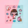 Pegatinas de tarjetas de goo láser de dibujos animados lindos no repetidas material de decoración para cuenta manual infantil pegatinas de placa de goo DIY al por mayor