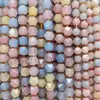 Piedra Octogonal Facetada Natural Ojo de Tigre Piedra Sol Morganita Pulsera de Cuentas Sueltas Accesorios para Joyería DIY Venta al por Mayor de Cuentas