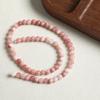 Duas cores rosa branco jade persa natural contas soltas contas material diy acessórios pulseira colar brincos corrente de celular