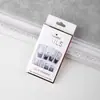 Uñas Vestibles de Primavera y Verano, Parches de Uñas Populares de Alta Gama para Xiaohongshu, Pedrería de Corazón, Uñas Postizas Sexy Vestibles