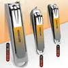 Set de Cortauñas Anti-Salpicaduras, Limpiador de Oídos Doméstico Completo, Tijeras para Uñas, Cortauñas Individual Grande, Herramientas de Manicura