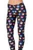 Pantalones de Nueve Puntos Sexy para Mujer Levanta Glúteos Europeos y Americanos Transfronterizos, Leggings Ajustados para Uso Exterior, Estampados con Imágenes