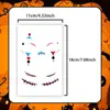 Pegatinas de Cicatriz Manchadas de Sangre de Halloween Transfronterizas Doble Estilo, Divertidas y Aterradoras para Fiesta Maquillaje de Miedo Pegatinas de Atmósfera Realista