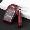 Adecuado para juego de llaves BMW LCD 740li/730 funda 530le pantalla táctil hebilla gt serie 6/x7 bolsa de cuero para coche
