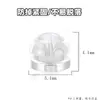 Tapones para los oídos de silicona transparente, Aretes metálicos de mariposa, Cierres de silicona para pendientes, Accesorios para joyería DIY