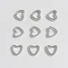 Anillo de Cuentas con Forma de Corazón de Doble Agujero Electroplateado Ccb para Pulsera, Collar, Pendientes Hechos a Mano con Cuentas Accesorios de Joyería Venta al por Mayor