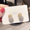 Pendientes de perlas con lazo de estilo coreano, recién llegados en verano, de alta gama, con un toque de celebridad de Internet, elegantes, con aguja de plata S925.