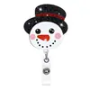 Soporte de Insignia Retráctil de Rebote Navideño de Amazon Insignia de Personal Navideño Hebilla de Fácil Extracción Hebilla de Insignia