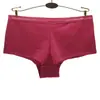 Atacado de Exportação Transfronteiriça de Roupa Íntima Feminina para Europa e América, Em Estoque Algodão na Virilha Cor Sólida Boxer Feminino Anti-Exposição