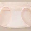 Calzones de algodón puro para mujer de tiro medio con jacquard floral en relieve antibacteriano, ropa interior simple, antibacteriana, cómoda, transpirable y moldeadora de abdomen