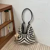 Bolsa de palha grande capacidade para mulheres, novo modelo 2026, bolsa de palha para férias de verão na praia, bolsa tote de ombro moderna para o dia a dia