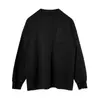 Otoño e Invierno Estilo Retro Japonés Nuevo Estilo Hombro Caído Suéter Interior para Hombre Manga Larga Casual Color Sólido Perezoso Holgado Tejido Suéter Tendencia