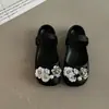 Pantuflas Cerradas con Decoración Floral para Mujer 2026 Verano Estilo Lindo Suela Gruesa Antideslizantes Slip-On Color Sólido Pantuflas de Casa para Niñas